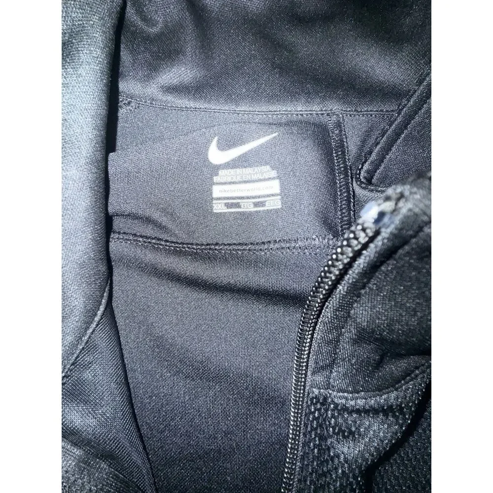 Nike Dri-FIT Track Jacket Men’s XXL Black Full Zip Athletic Running Jacket Coat